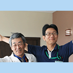 写真：田中先生と松村先生